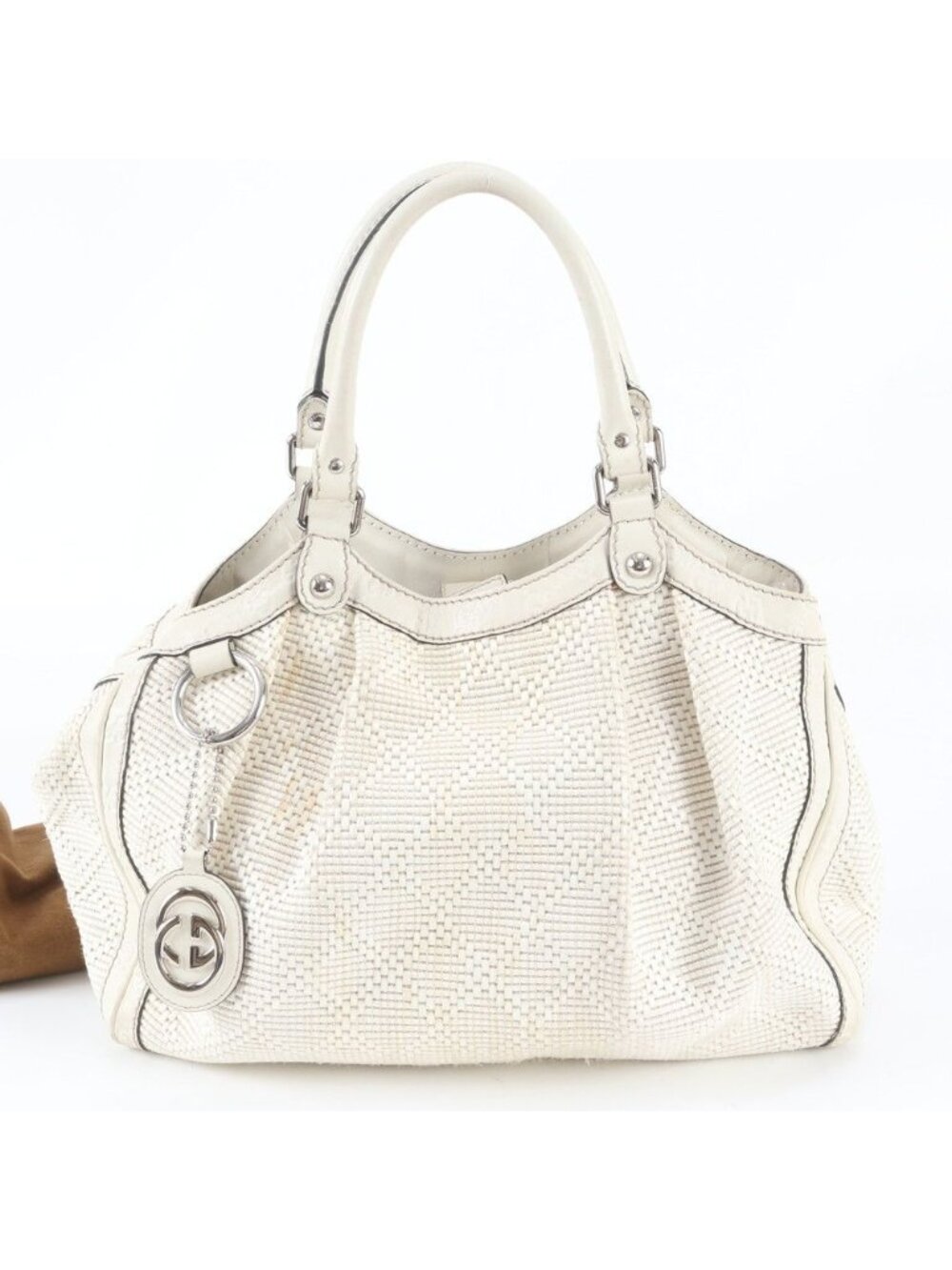 Gucci Diamante Sukey Leather Tote Bag Shoulder